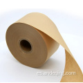 Cinta de papel de papel kraft ecológica en rollo de rollo de papel marrón